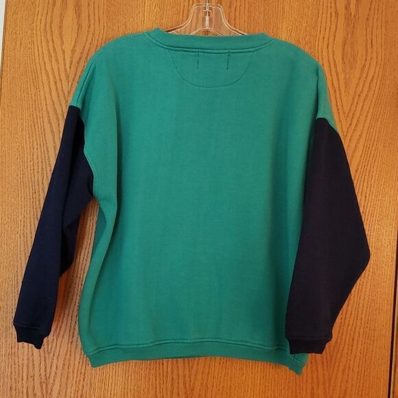Vtg 1990s Men Women Paris Sport Club Colorblock Graphic Sweatshirt Sz 1 - Picture 2 of 4